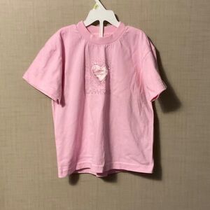 Charming Pink Short Sleeve Kids Tee